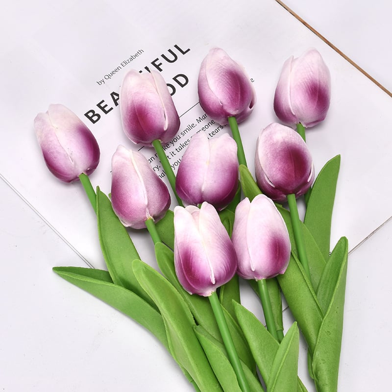 ✨Special price of the week $16.99💥-Realistic, UV-resistant artificial tulip flowers💐