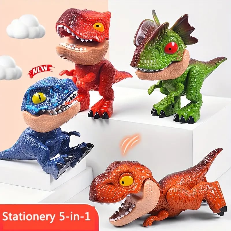 (💦SUMMER HOT SALE- 49% OFF💦)🦖🦖5-in-1 Dinosaur Stationery Set 🎉 GET EXTRA 10% OFF