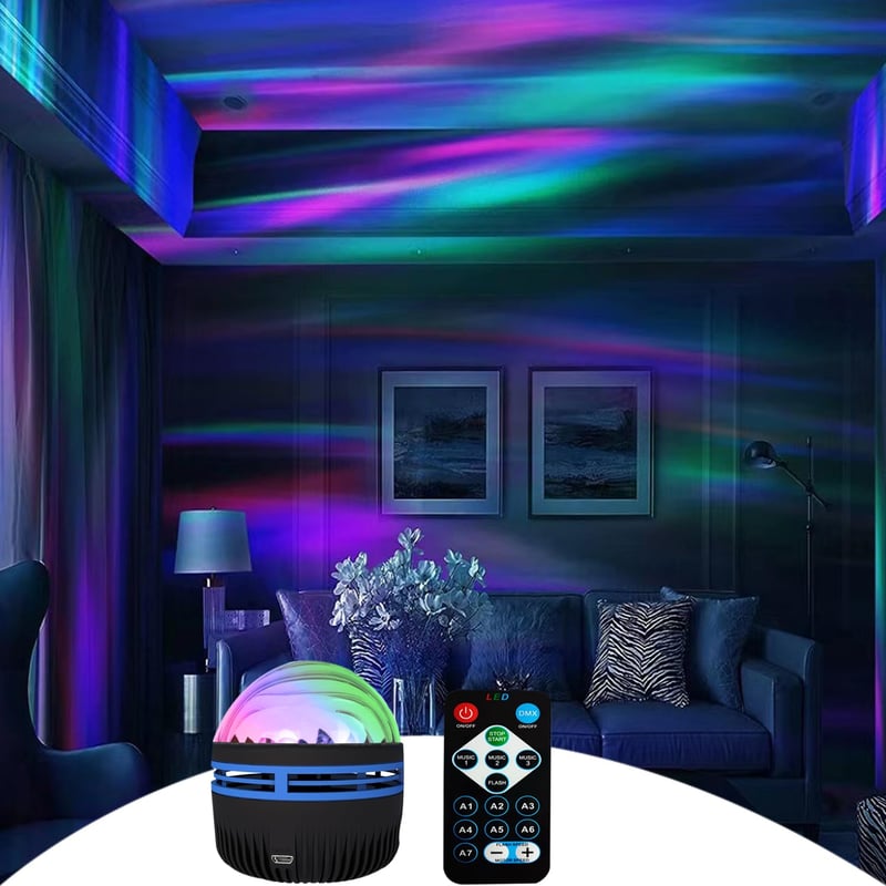 🔮2 in 1 Northern Lights and Ocean Wave Projector - With 14 Light Effects