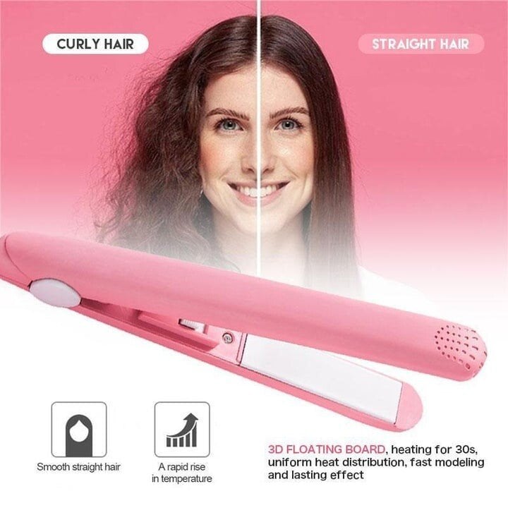 🔥Ceramic Mini Hair Curler（US adapter, not suitable for UK sockets）