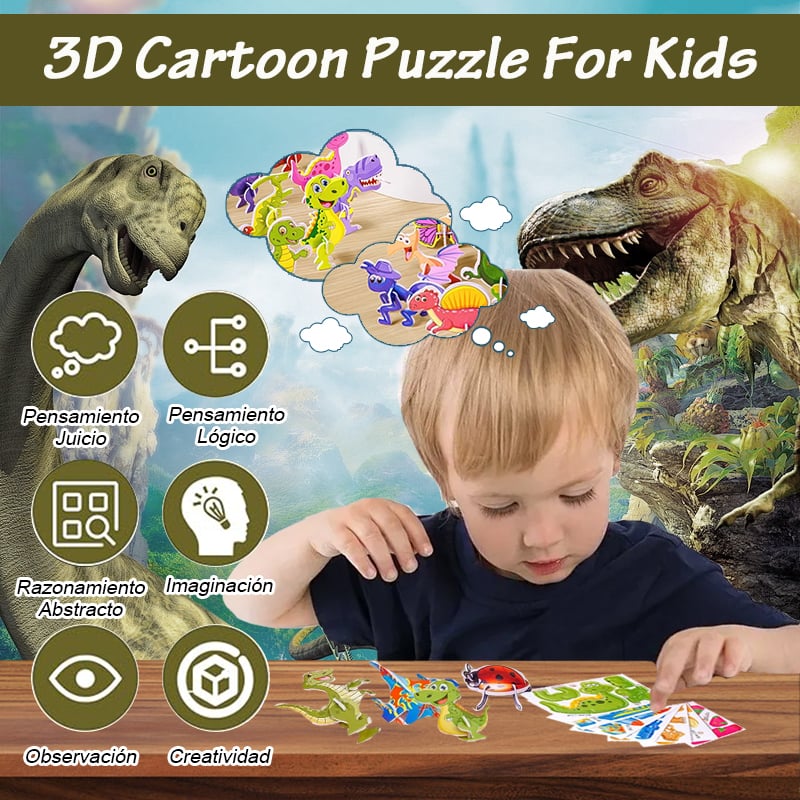 🏆Last Day Sale - 49% OFF🧩Educational 3D Cartoon Puzzle