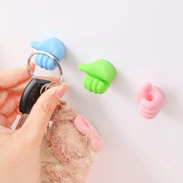 10Pcs Creative Thumbs Up Shape Wall Hook