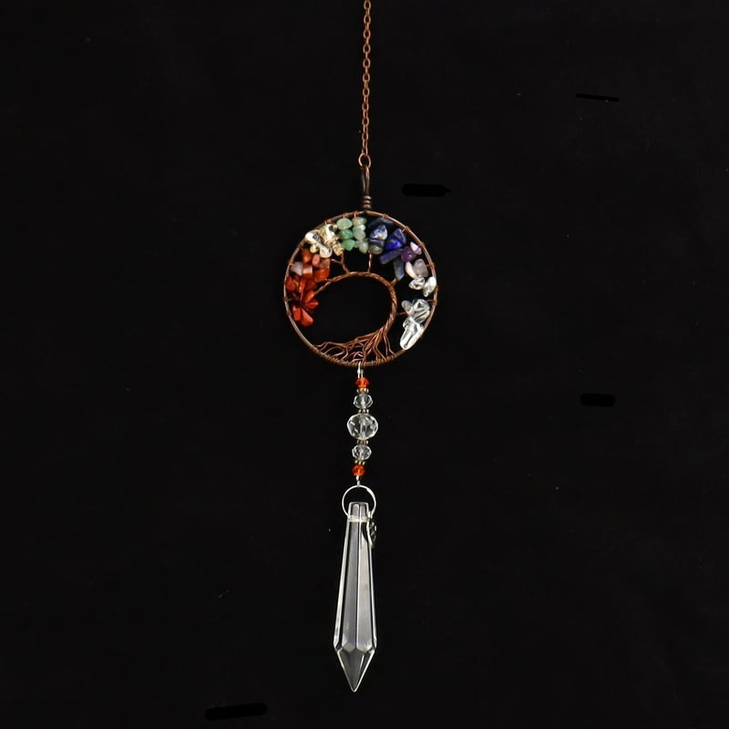 Crystal Wind Chime Tree Of Life Suncatcher