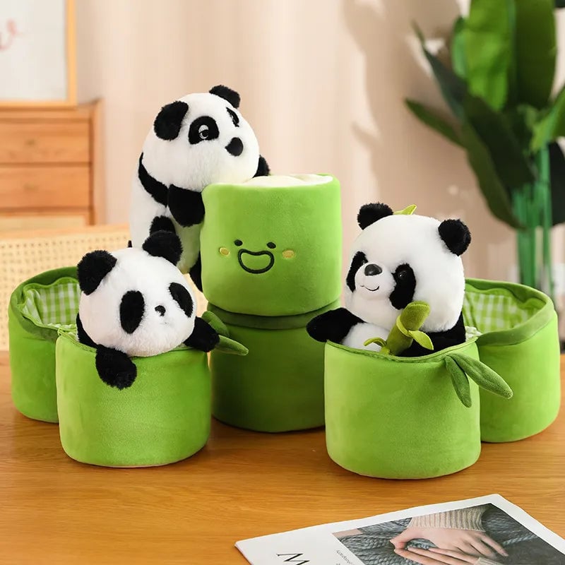 Last Day 49% OFF - Panda Pals Bamboo Playset: Cuddly & Cute