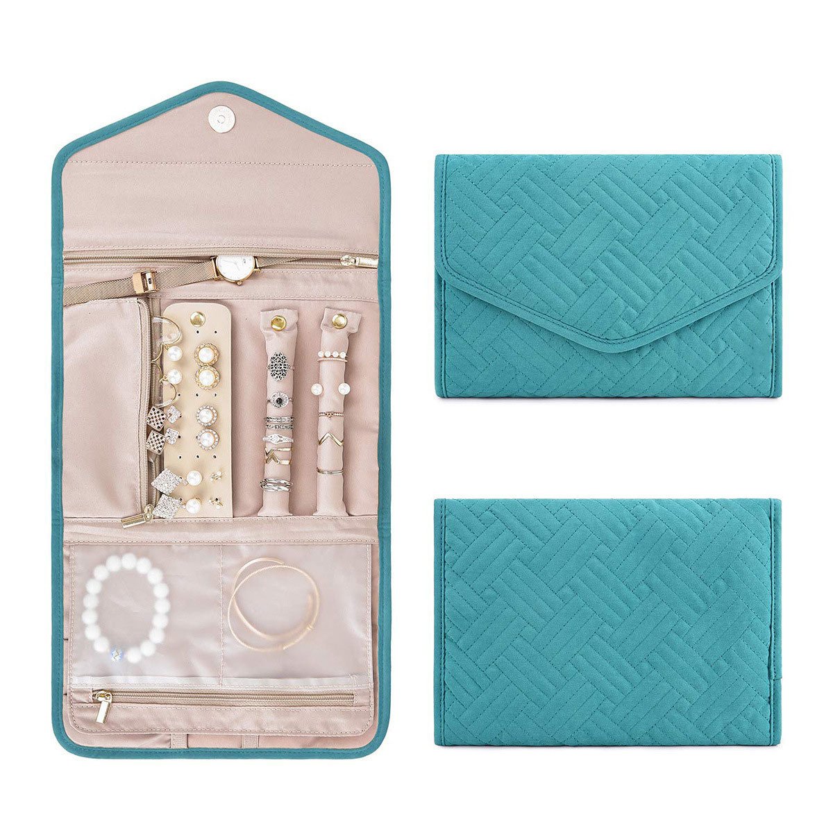 Stylish Versatile Folding Jewelry Organizer Bag