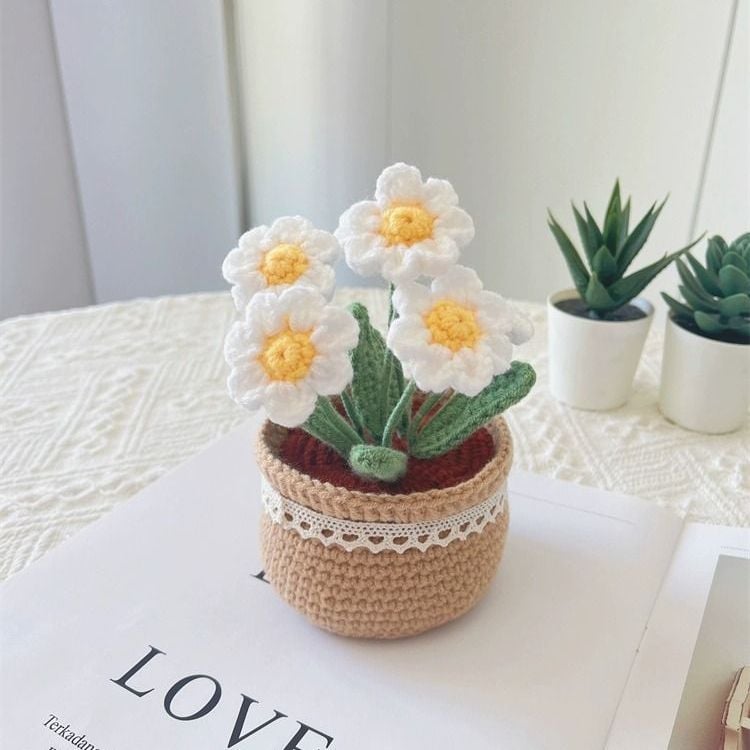 🔥Last Day 49% OFF - Tulip Potted Plants Crochet Kit🌷