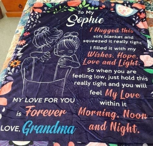 🎁Granddaughter's Gift-Sweet Words Blanket