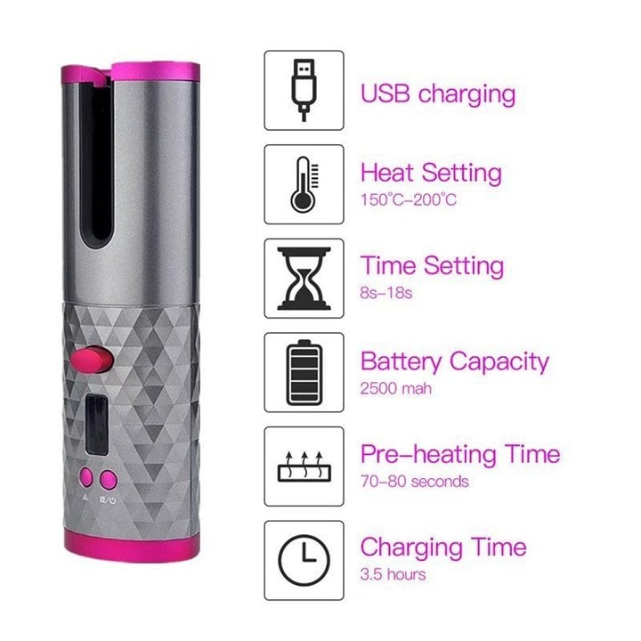 Last Day 49% OFF - Cordless Automatic Hair Curler