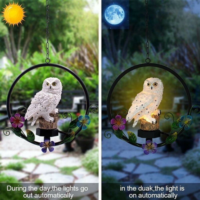 🔥Buy 2 Free Shipping - Solar Owl Wind Chime Lamp Decoration Ornament🦉