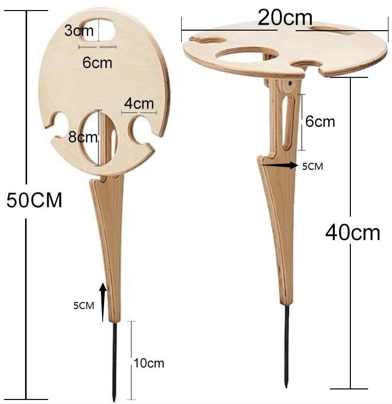 🍷Outdoor Folding Wine Table