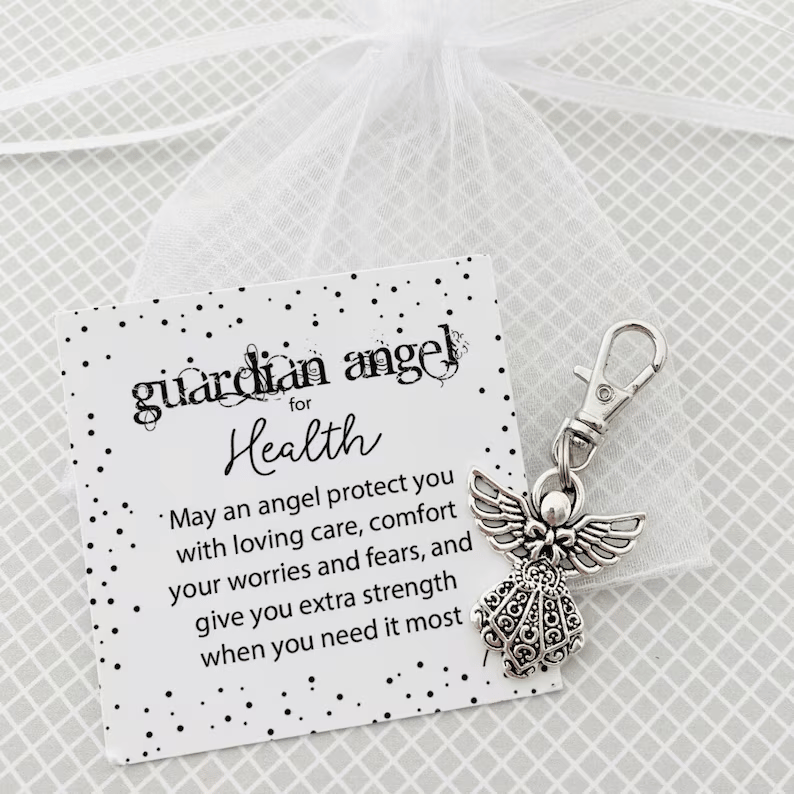 🔥LAST DAY 49% OFF - 🎁 Guardian Angel Keychain - Best Friend Gift