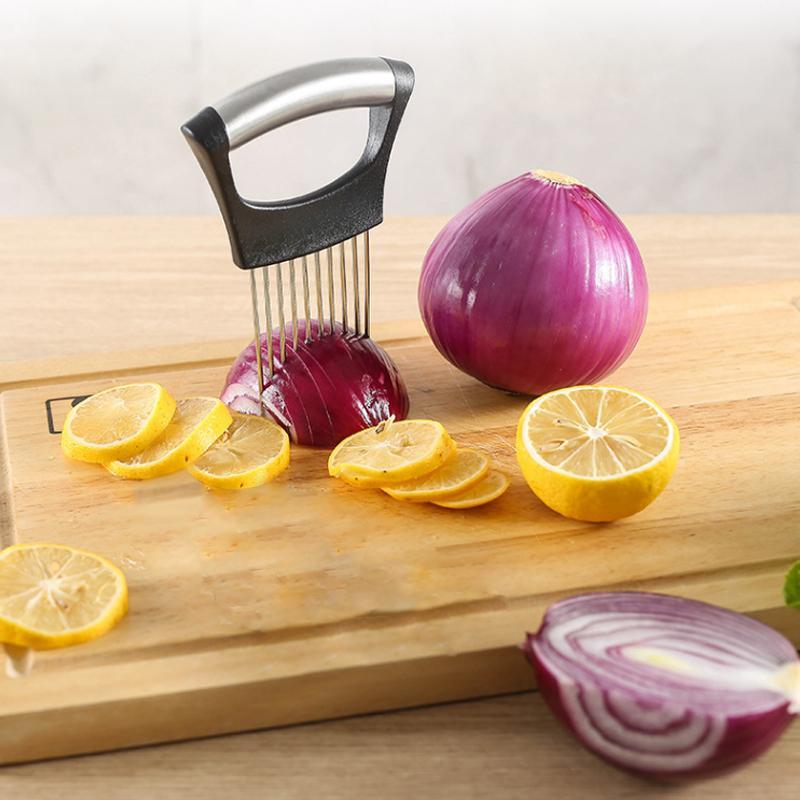 (🔥HOT SALE NOW-49% OFF) Stainless Steel Onion Slice Holder