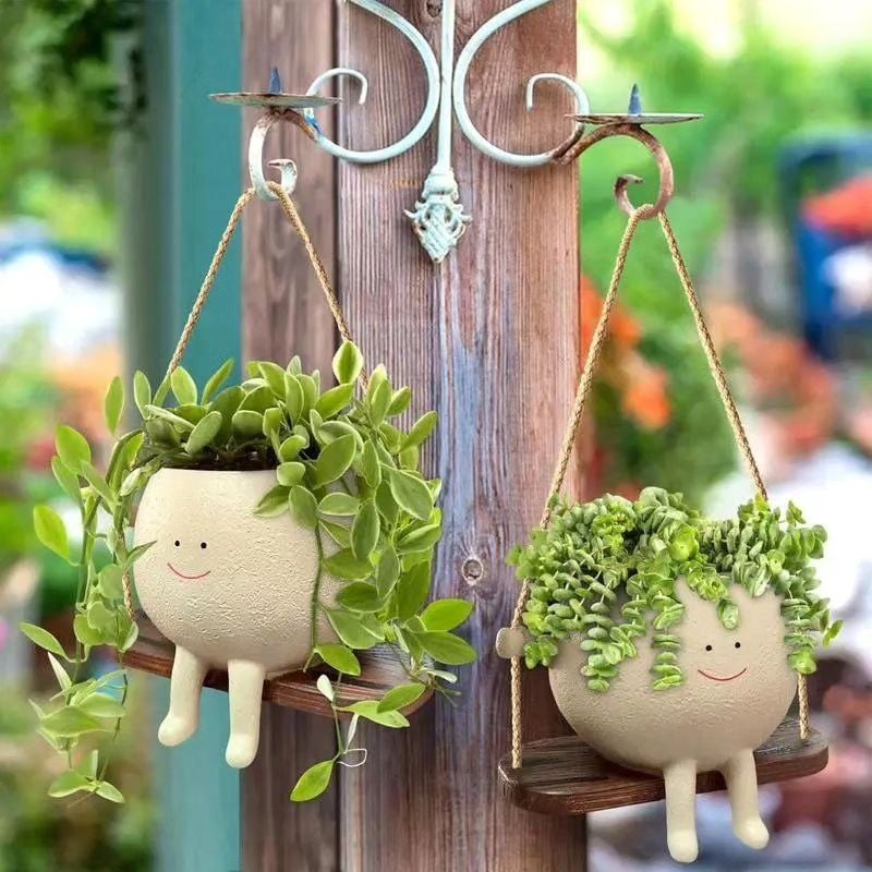 🔥Last Day 49% OFF - Swinging Plant Pot