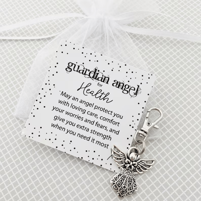 🔥LAST DAY 49% OFF - 🎁 Guardian Angel Keychain - Best Friend Gift