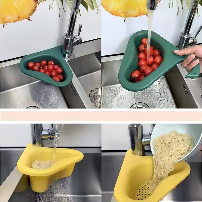 🎁2024 New Year Hot Sale🎁 🔥 Kitchen Sink Drain Basket Swan Drain Rack🔥